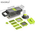 KEMORELA 12-in-1 Vegetable Chopper Slicer Dicer & Shredder Vegetable Chopper Axl 14 in 1