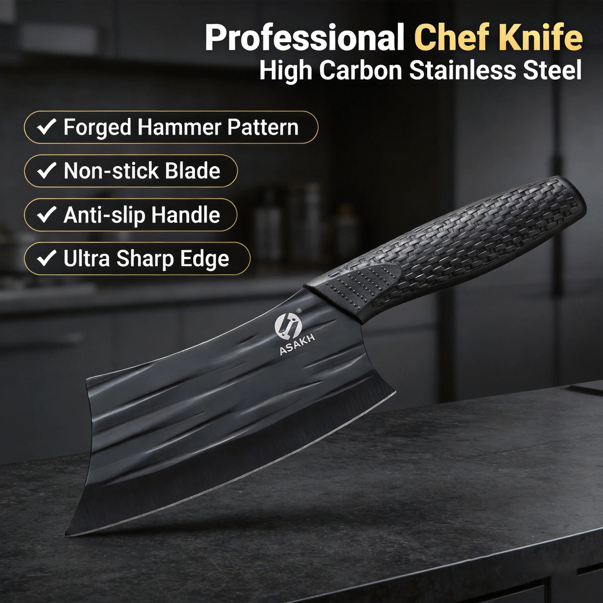Professional Forged Stainless Steel Cleaver Kitchen Knife Cleaver Kitchen Knife Axl