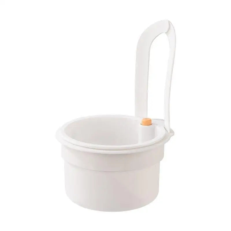 Hanging Sink Colander & Drain Basket | One-Press Empty Sink Drain Basket Axl A