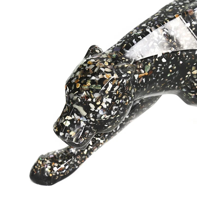 Nordic Resin Leopard Sculpture | Lucky Animal Office Décor Gift Resin Animal Sculpture Axl