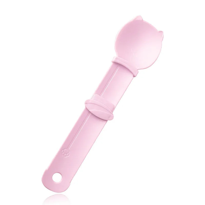 Long Handle Cat Food Extruder – Wet Food Squeeze Feeder Spoon Cat Food Feeder Axl Pink