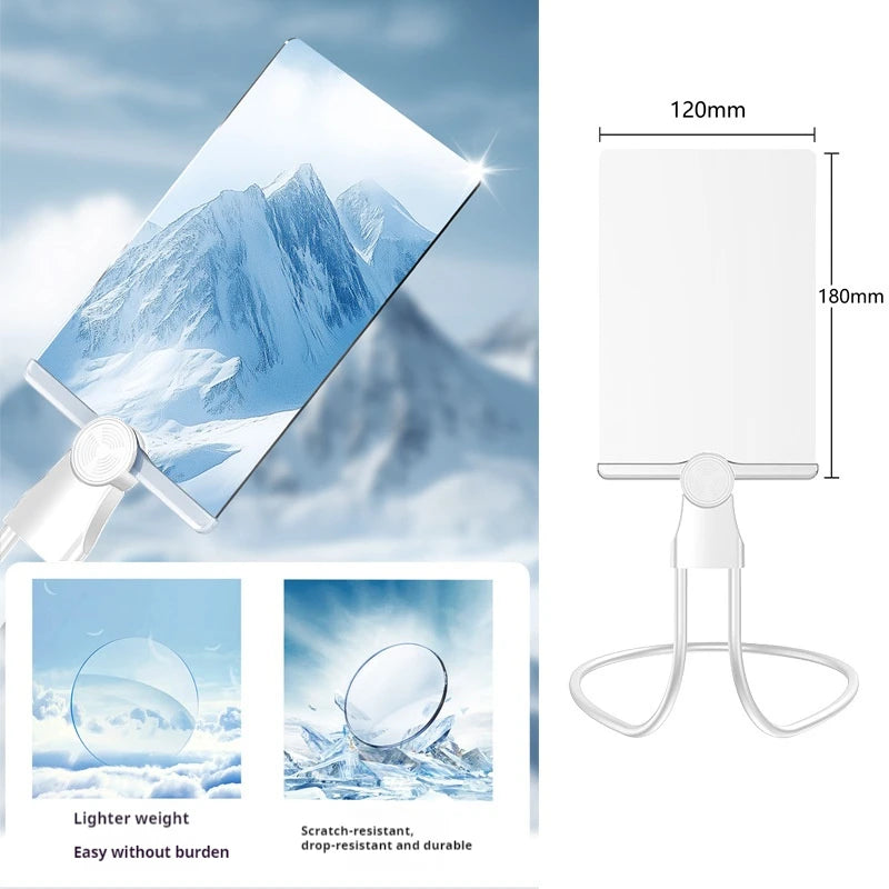 Hanging Neck Full Page Magnifying Glass 180x120mm Acrylic Neck Magnifying Glass Axl WHITE