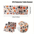 Halloween Tablecloth – Pumpkin Skull Autumn Leaves & Bats Halloween Tablecloth Axl 1pc