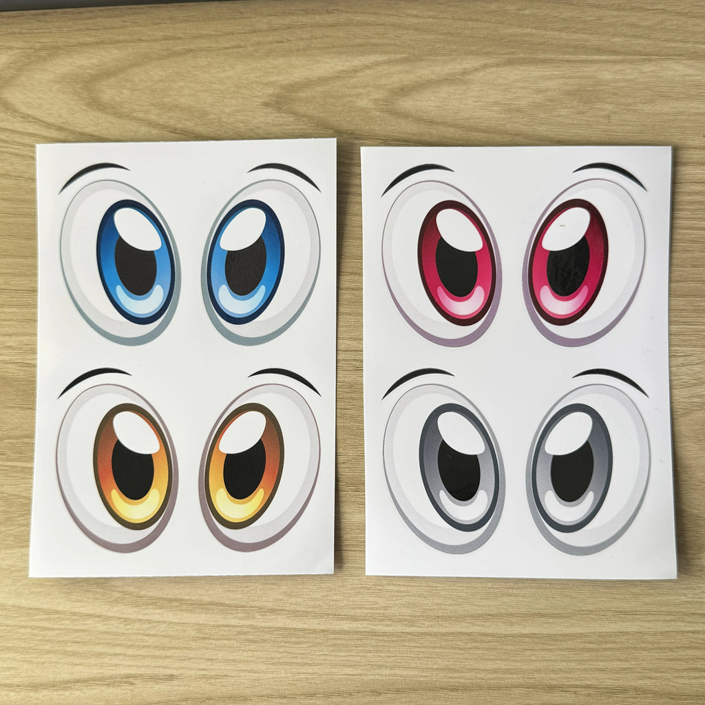 6-Pack Robot Eye Static Cling Vinyl Decals | Cars & Gadgets Vinyl Static Cling Decals Axl