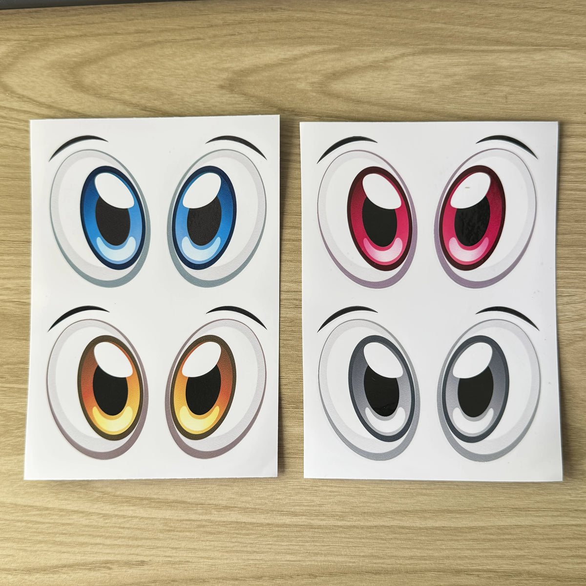 6-Pack Robot Eye Static Cling Vinyl Decals | Cars & Gadgets Vinyl Static Cling Decals Axl