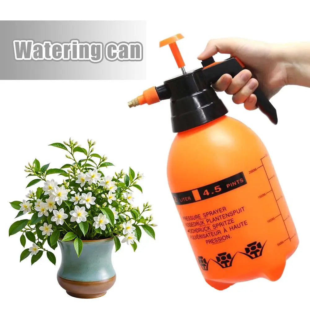 2L One-Hand Pressure Spray Bottle | Manual Pump Garden Sprayer Garden Pump Sprayer Axl