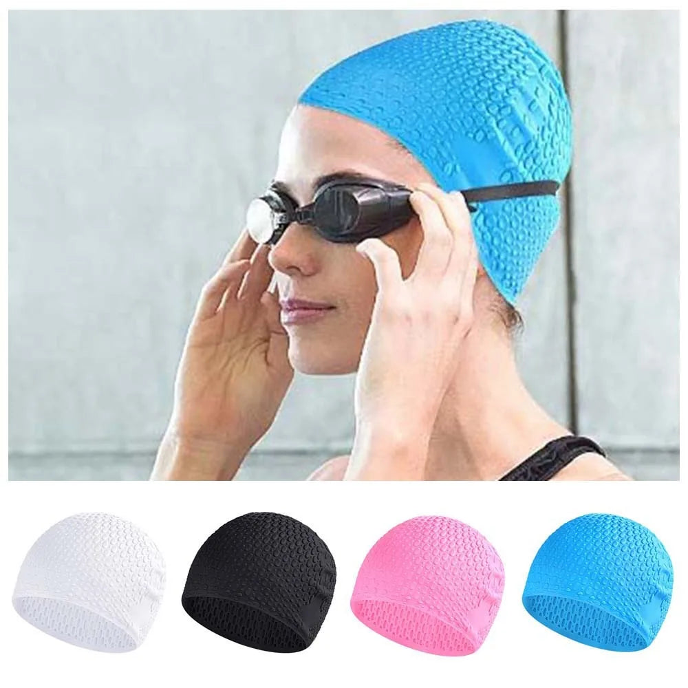 Silicone Swimming Cap – Waterproof Ear Protection Pool Hat Silicone Swim Cap Axl