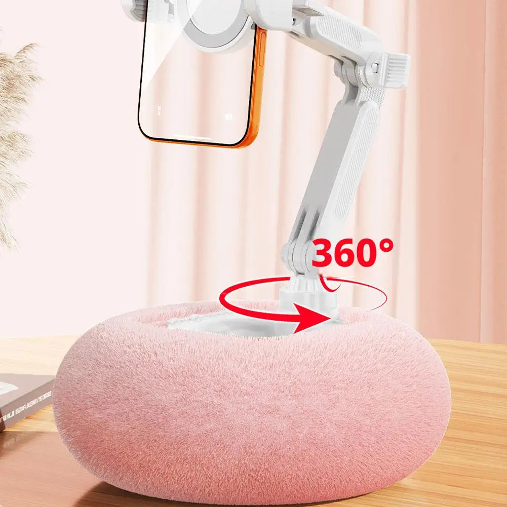 Plush Pillow Phone & Tablet Holder – Foldable Lazy Bed Stand Pillow Phone Stand Axl
