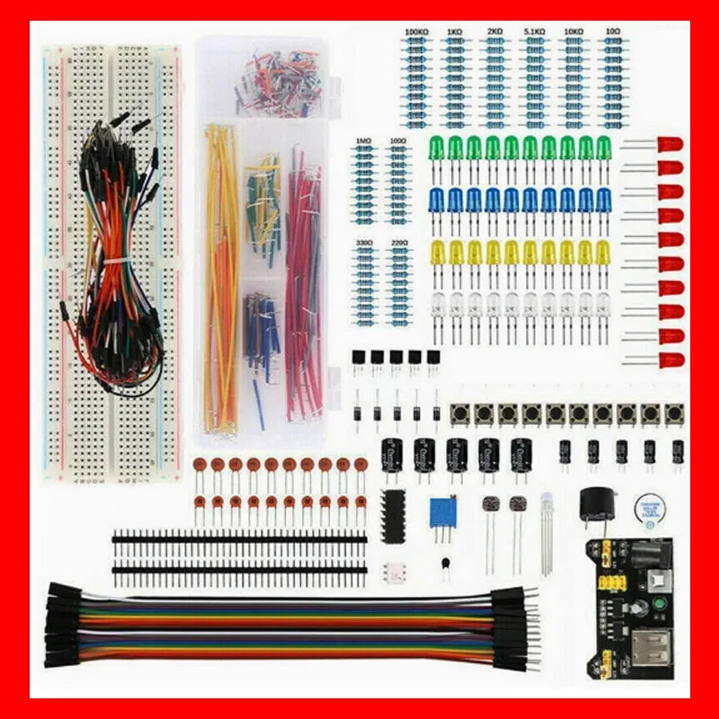 830 Breadboard Starter Kit – UNO R3 Electronic Components Set Electronics Starter Kit Axl Default Title