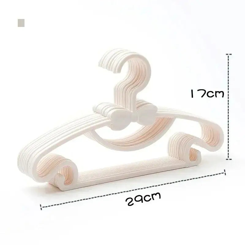 5-Pack Kids Plastic Clothes Hangers – Baby & Toddler Organizer Kids Clothes Hangers Axl
