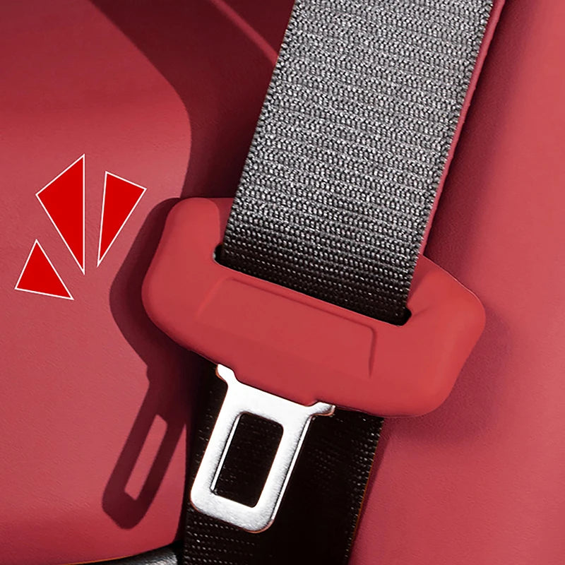 2-Pack Silicone Seat Belt Buckle Cover – Universal Anti-Scratch Seat Belt Accessory Axl
