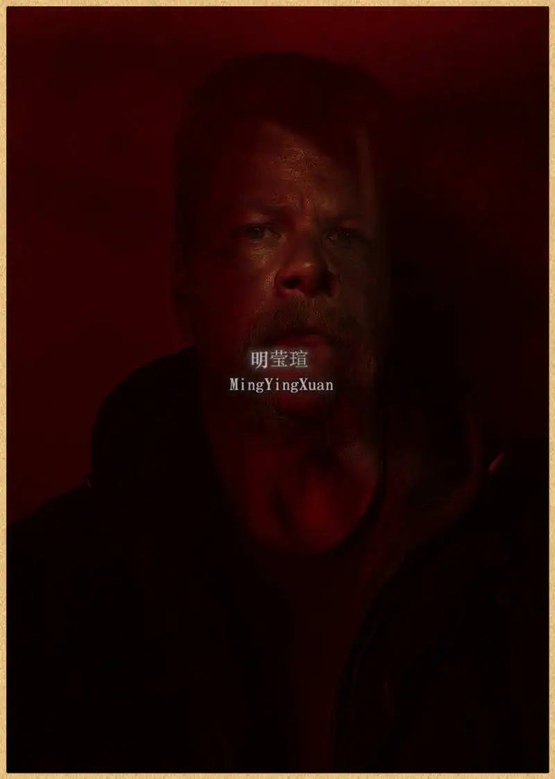 Walking Dead Vintage Kraft Paper Poster | Retro Wall Art Decor Wall Art Poster Axl