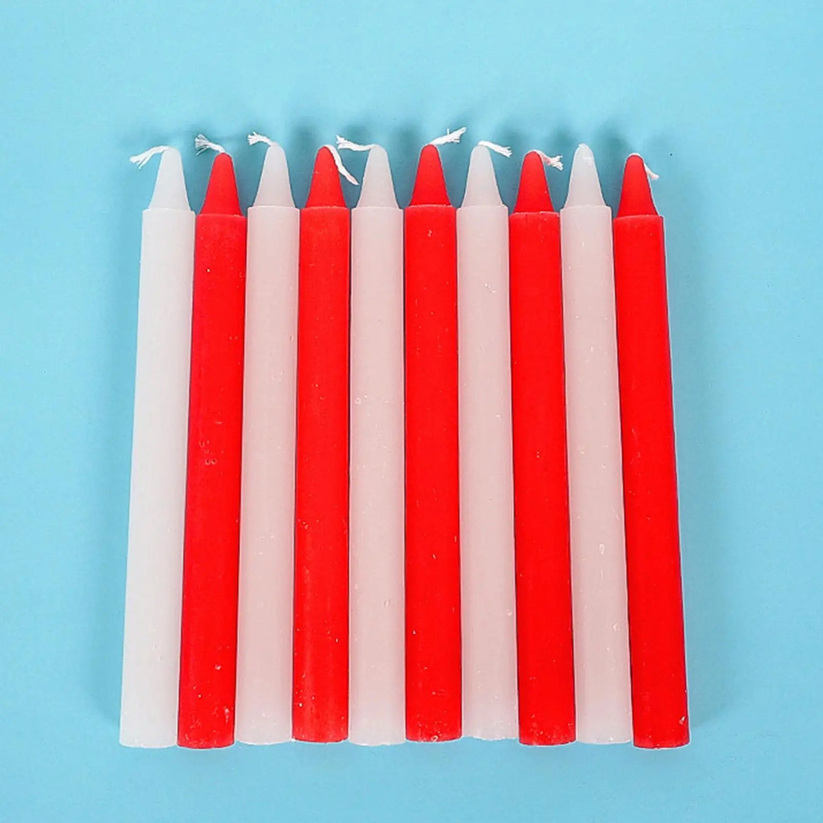 10-Pack Unscented Taper Candles – Natural Wax, Wedding & Home Taper Candles Axl