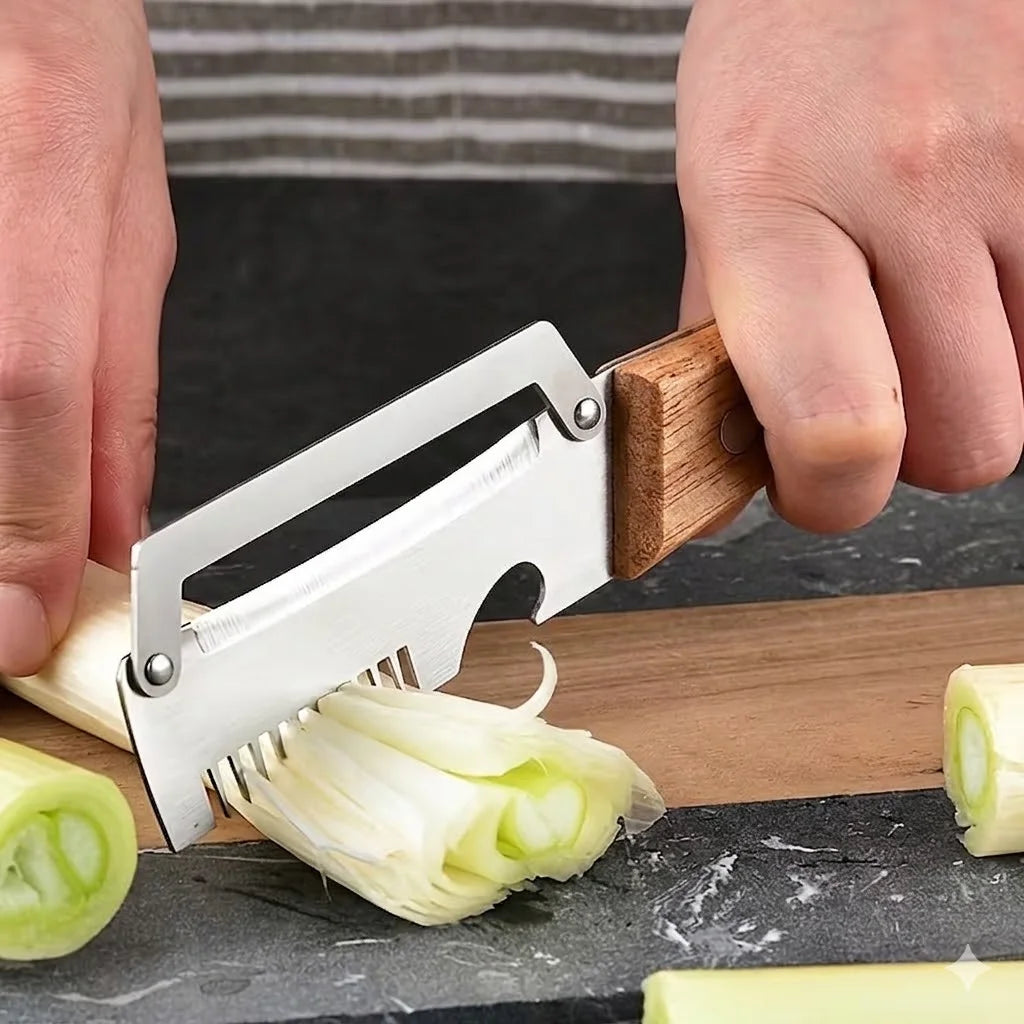 Stainless Steel Vegetable Peeler with Wooden Handle Vegetable Peeler Axl