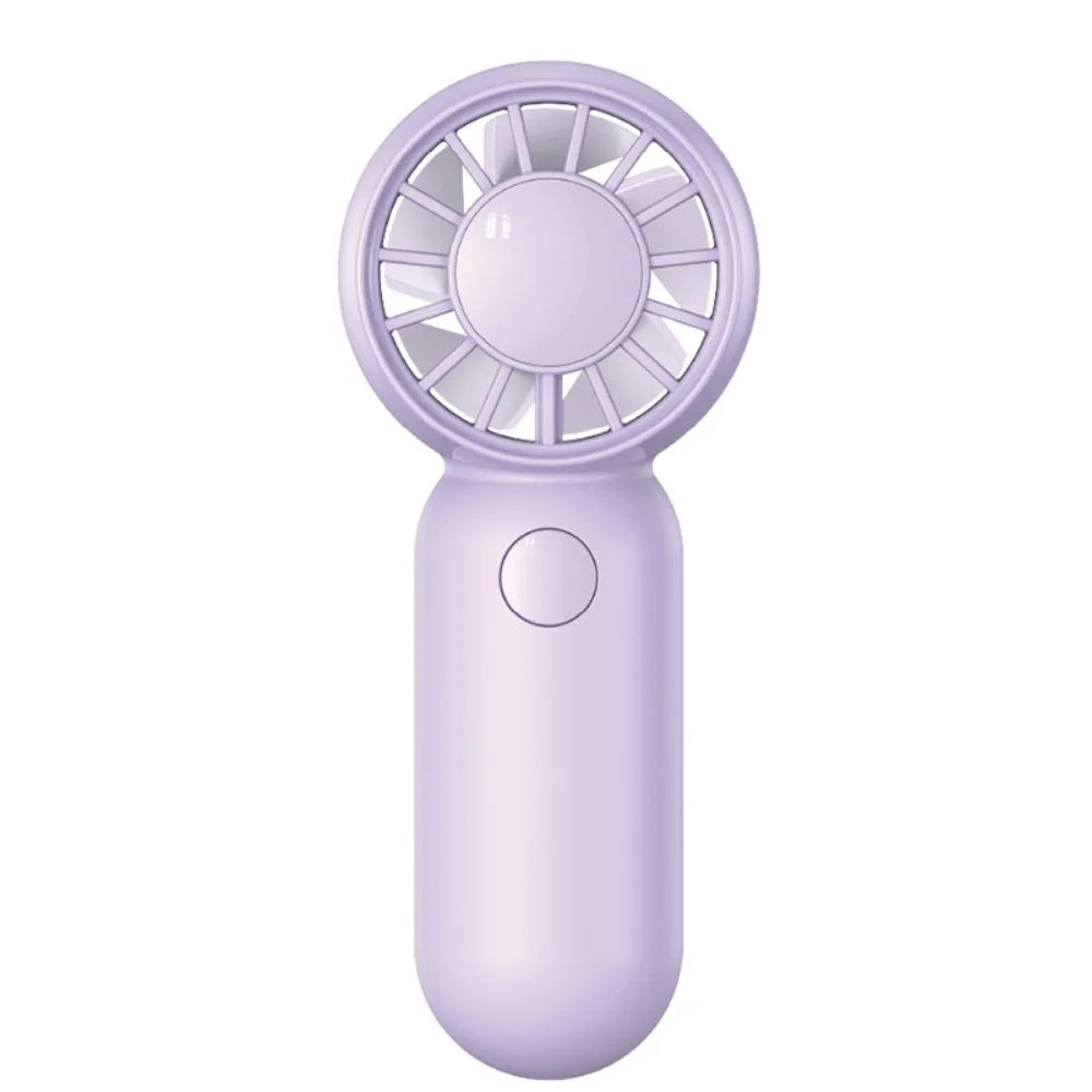 USB Rechargeable Handheld Mini Fan – 3 Speed Portable Travel Fan Handheld Mini Fan Axl Purple