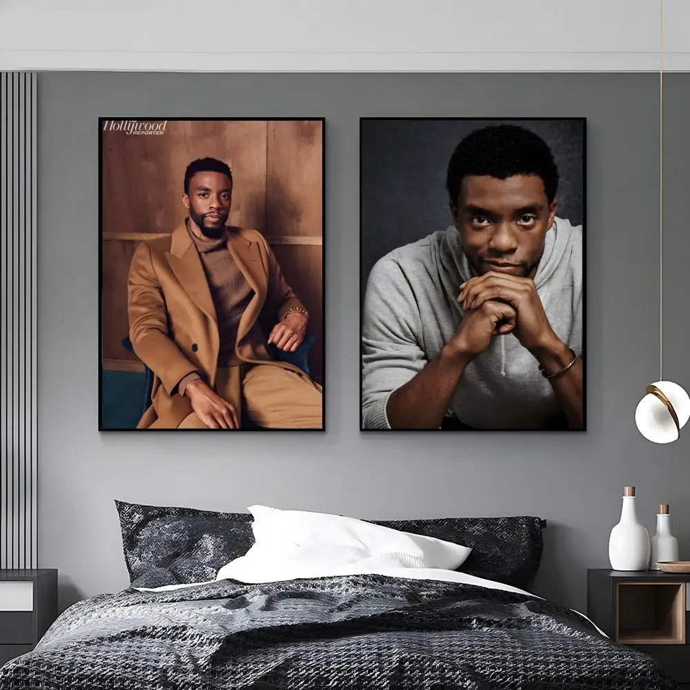 Chadwick Boseman HD Art Poster | Waterproof Wall Decor Wall Art Poster Axl