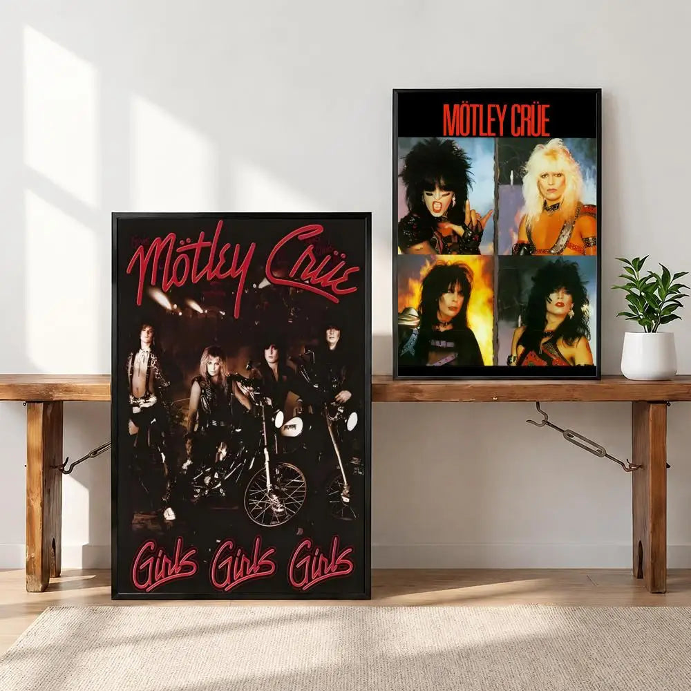 Motley Crue HD Wall Poster – Waterproof Adhesive Room Decor Wall Art Poster Axl