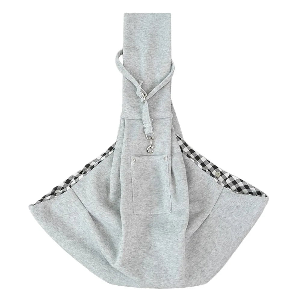 Pet Sling Carrier Bag – Crossbody Shoulder Bag for Dogs & Cats Pet Sling Carrier Axl Grey