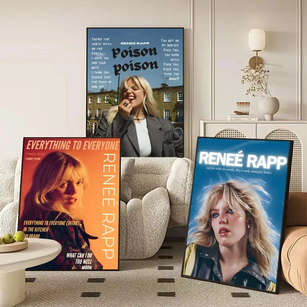 Renee Rapp Self-Adhesive Poster Sticker | Modern Wall Art Wall Art Sticker Axl