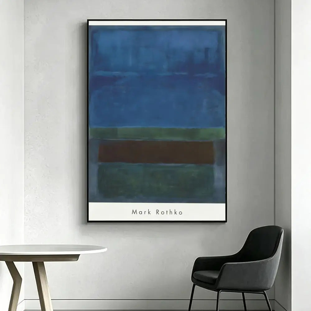 Mark Rothko Art Poster – HD Waterproof Wall Decor Print Art Wall Poster Axl White11 30X40cmNoframe