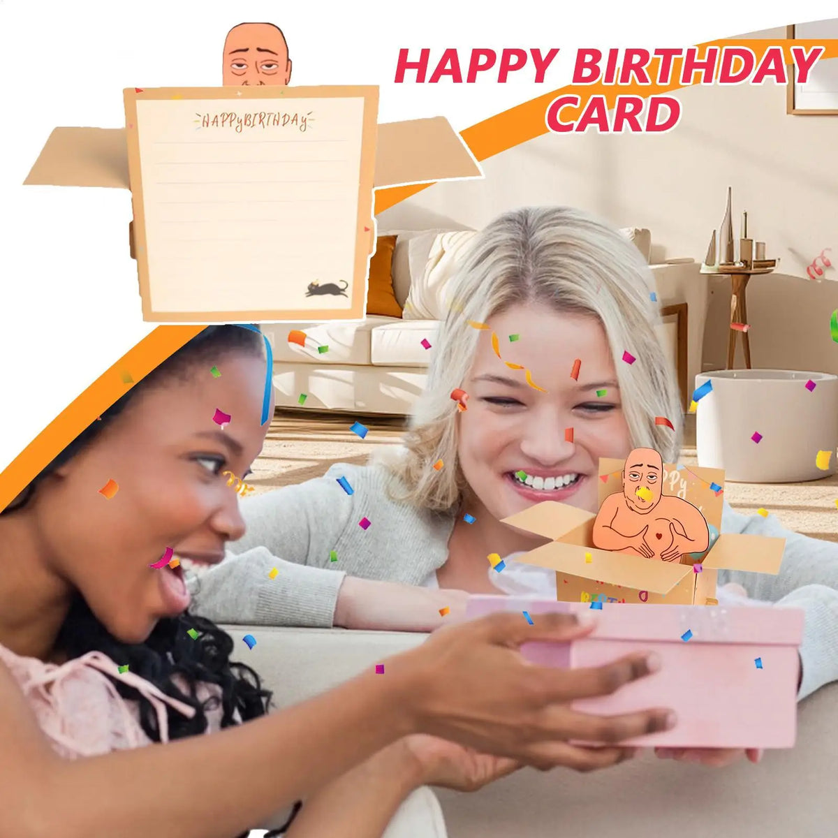 3D Pop-Up Happy Birthday Card – Funny Folding Greeting Card Pop-Up Greeting Card Axl