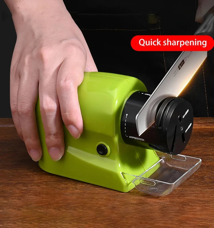 PLYS Electric & Manual Knife Sharpener – Ceramic & Steel Knife Sharpener Axl