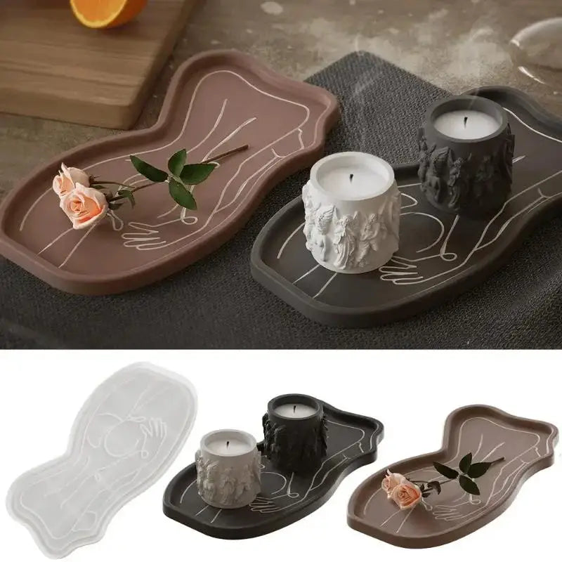 Abstract Human Body Silicone Mold – Resin & Gypsum Tray DIY Craft Silicone Mold Axl