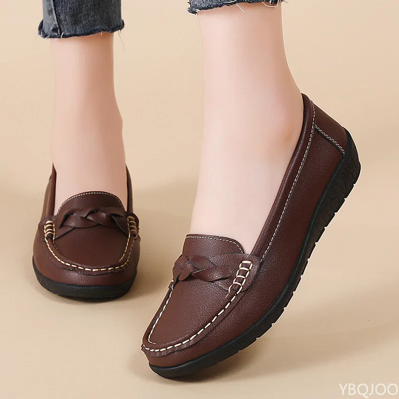 Women's Soft Sole Loafers – Lightweight Casual Flat Shoes Women's Flat Loafers Axl