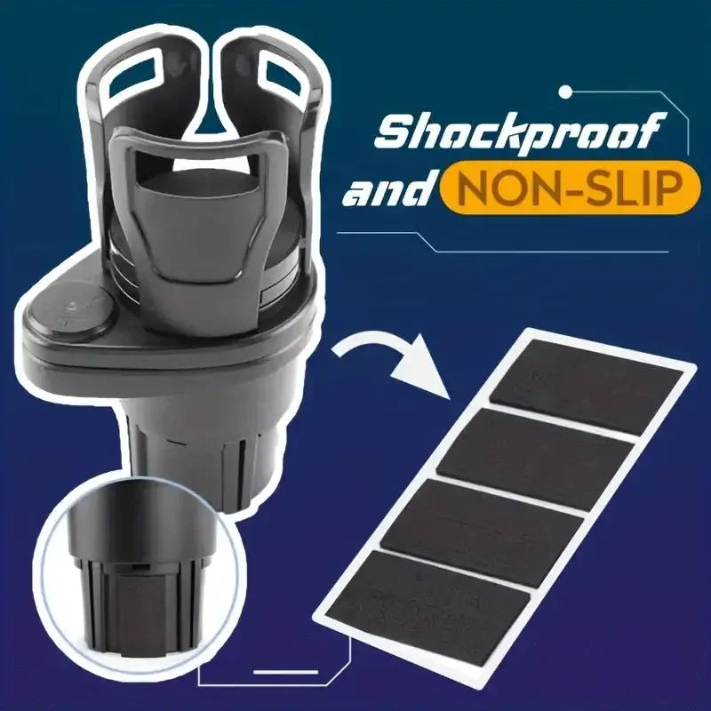 Car Cup Holder Expander – Dual Cup, Phone & Organizer Adapter Car Cup Holder Organizer Axl