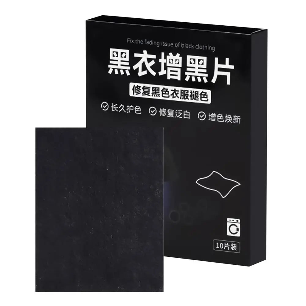 10-Pack Black Fabric Dye Tablets – Restore Dark Clothes Fabric Dye Tablets Axl as picture 1 box