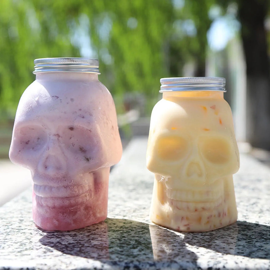 Skull Mason Jar with Lid 500ml/800ml | Gothic Spooky Storage Decorative Storage Jar Axl