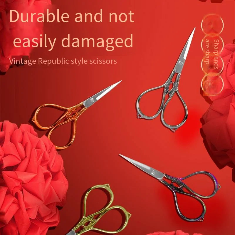 Vintage Stainless Steel Sewing Scissors – Embroidery & Tailor Sewing Scissors Axl
