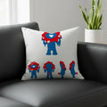 Myaku-Myaku Cartoon Linen Cushion Cover – Sofa & Bedroom Decor Decorative Cushion Cover Axl White8 60X60cm