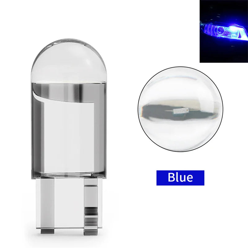 T10 W5W COB LED Bulb 6000K – License Plate & Dome Light 12V Automotive LED Bulb Axl one size Blue