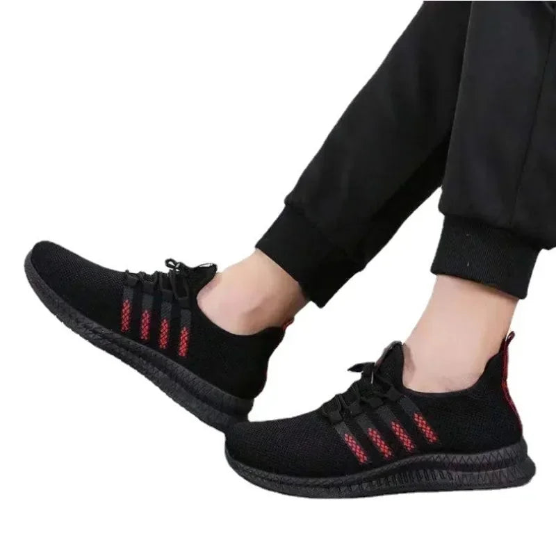 Men's Mesh Slip-On Sneakers – Lightweight Low Cut Sports Shoes Men's Slip-On Sneakers Axl