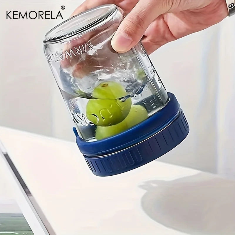 2-Pack Glass Overnight Oats Cup with Lid & Spoon 300ml Glass Food Storage Cup Axl