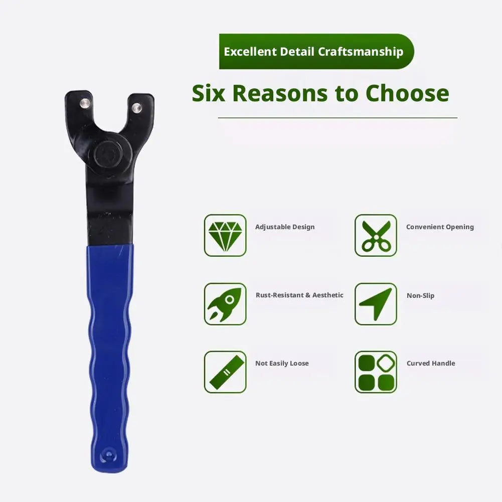 Angle Grinder Wrench – 7.5" High-Carbon Steel Key Tool Grinder Wrench Axl