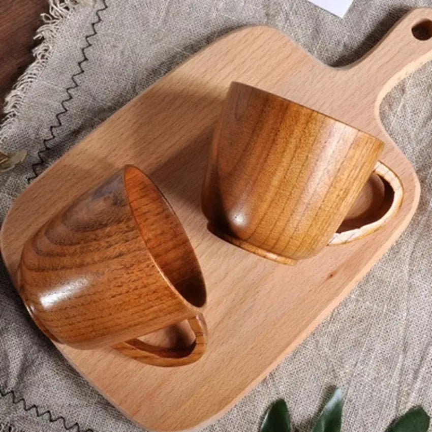 Handmade Natural Spruce Wooden Big Belly Cup – Rustic Drinkware Wooden Drinkware Mug Axl