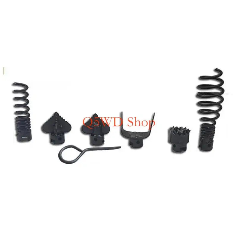 7-Piece Drain Cleaner Cutter Head Set | 16mm Manganese Steel Drain Cutter Head Set Axl