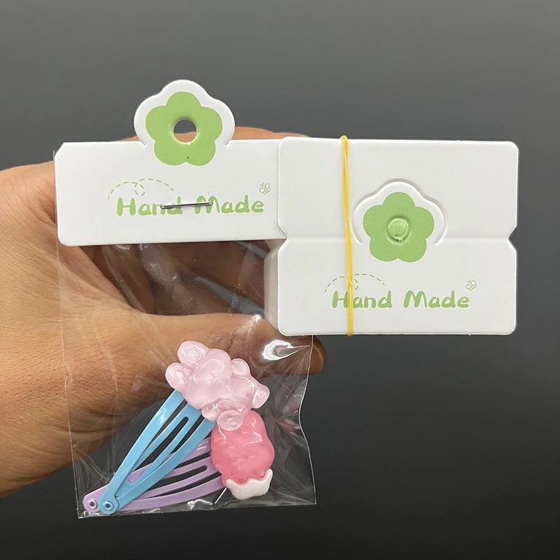 100 Pcs Foldable Flower Jewelry Hang Tags & Display Cards Jewelry Display Cards Axl