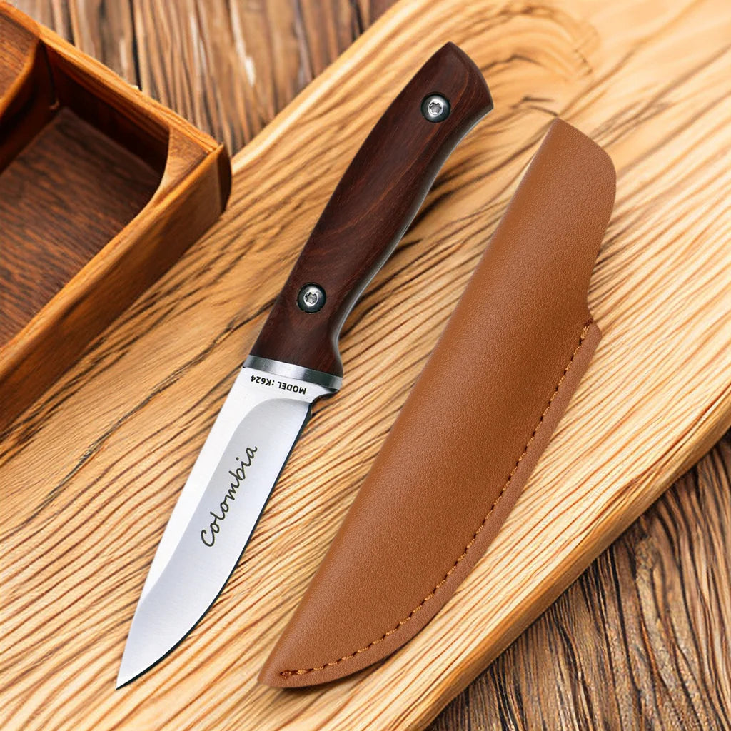 Portable Fruit Knife with Sheath – Rosewood Handle Utility Knife Utility Knife Axl
