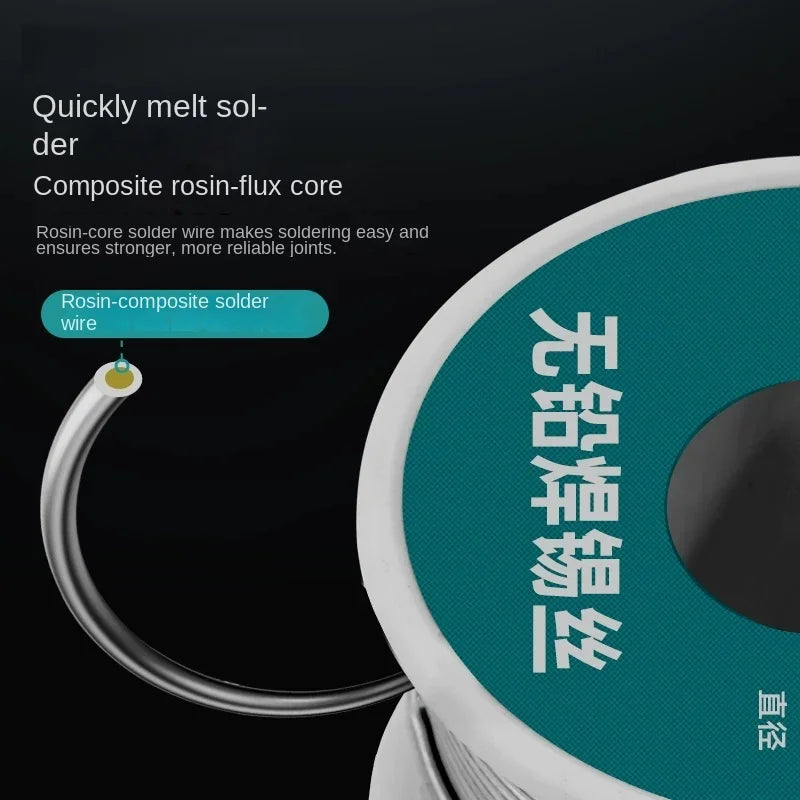 Rosin Core Solder Wire 1.0mm No-Clean Flux 2% | 20g 50g 100g Solder Wire Axl