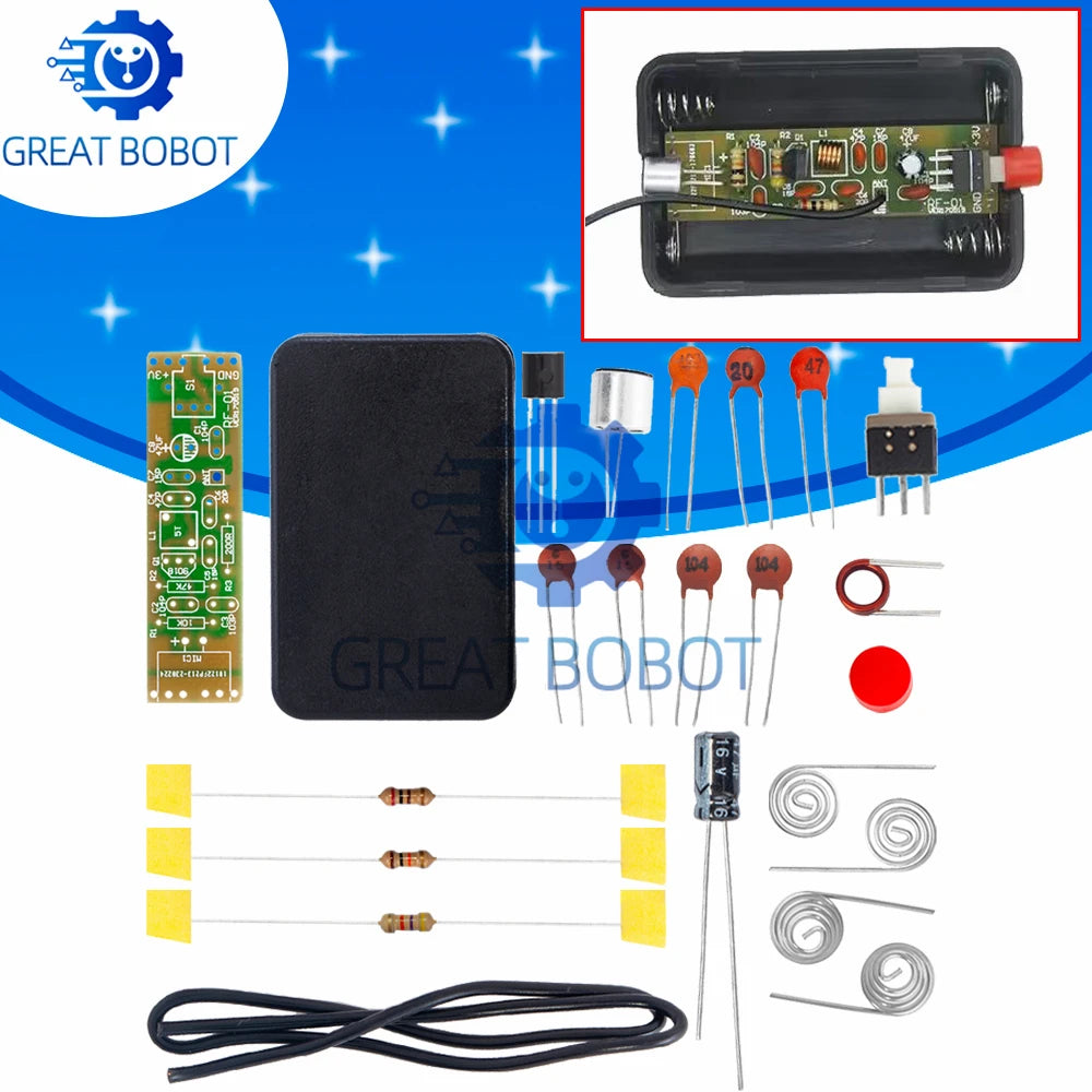 FM Wireless Mic Transmitter Module DIY Kit 70-110MHz 1.5V FM Transmitter Kit Axl Default Title