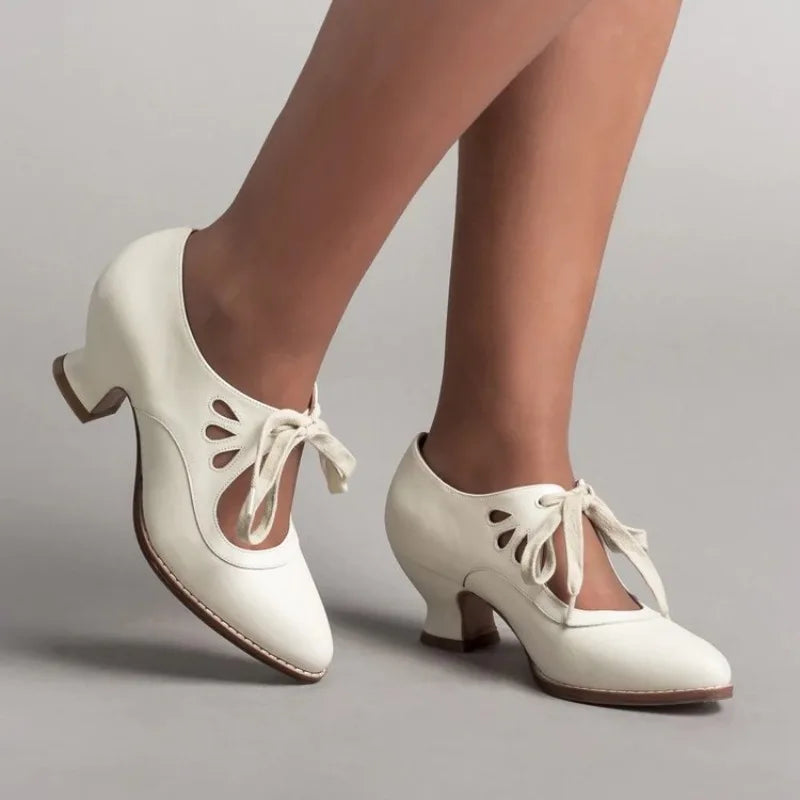 Women's Pointed Toe Wedge Mules – Lace-Up Dress Sandals Wedge Mule Sandals Axl