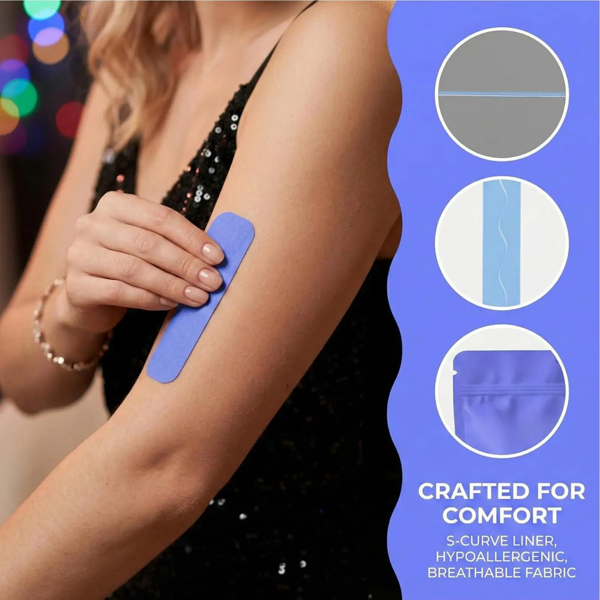 10-Piece Sweatproof Body Lift Tape – Invisible Slimming Pads Body Shaping Tape Axl