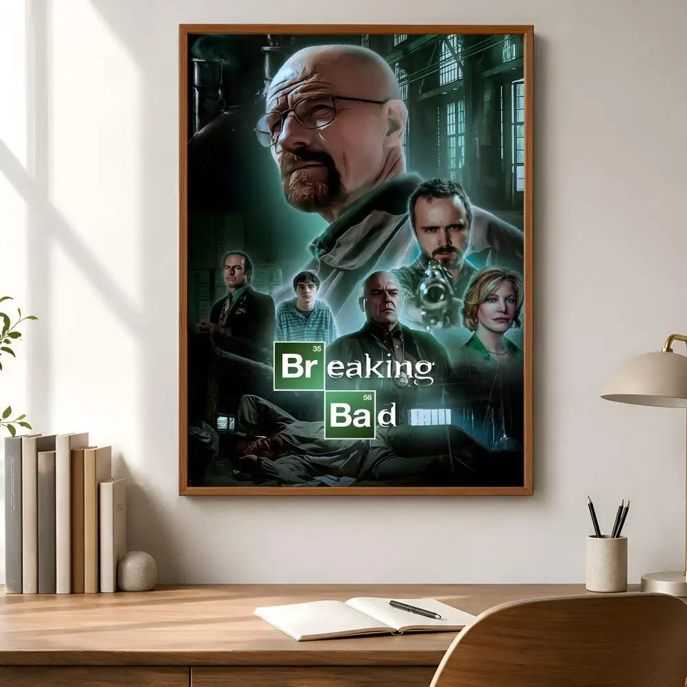 Breaking Bad PVC Wall Poster – Peel-and-Stick HD Art Decor PVC Wall Poster Axl