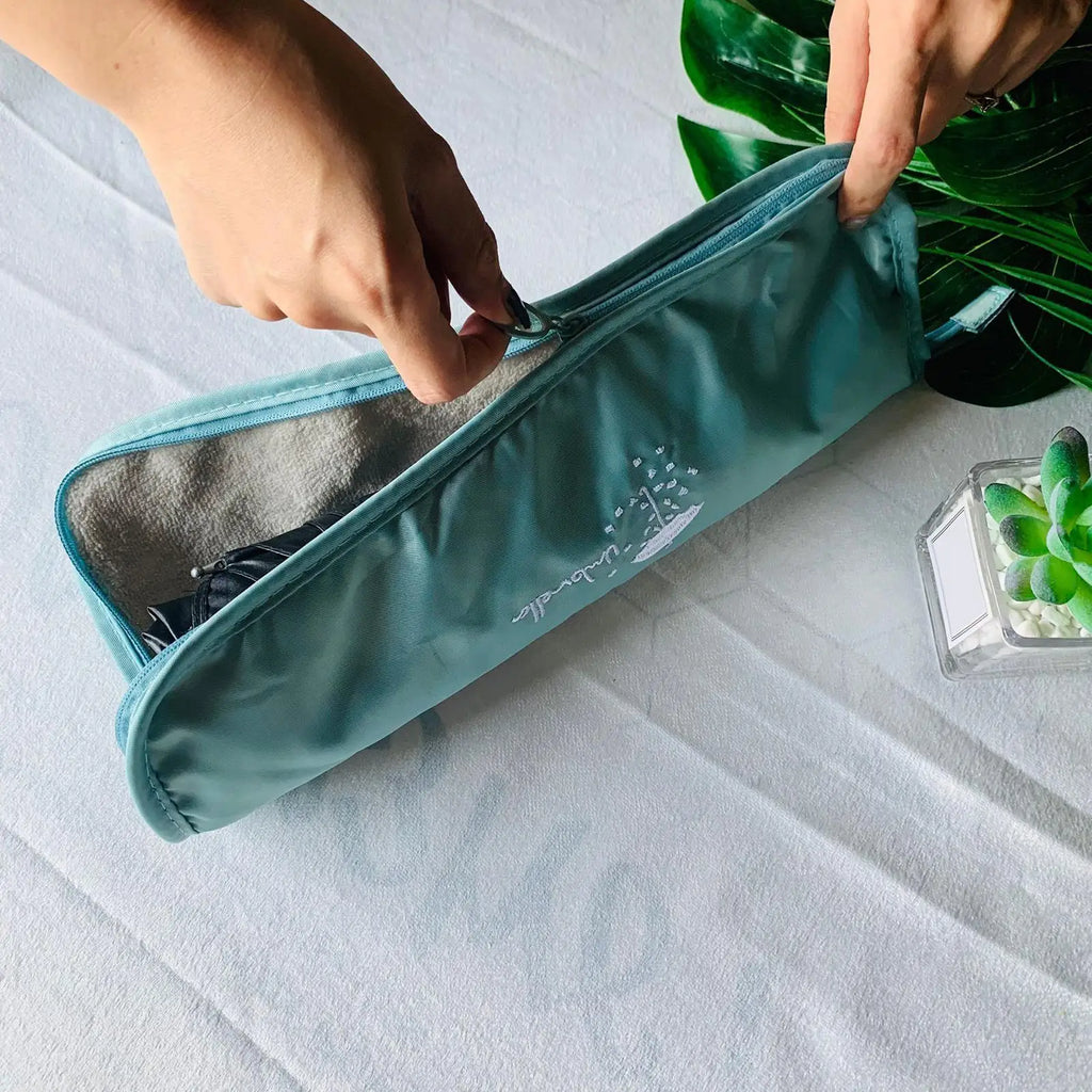 Absorbent Wet Umbrella Bag – Portable Folding Storage Sleeve Umbrella Storage Bag Axl