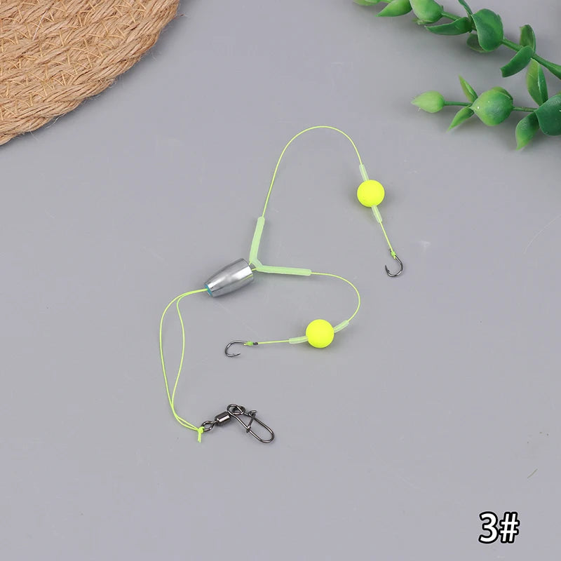 Double Hook Carp Hair Rig – Anti-Eject Ready Made Fishing Rig Carp Fishing Rig Axl Hook 3