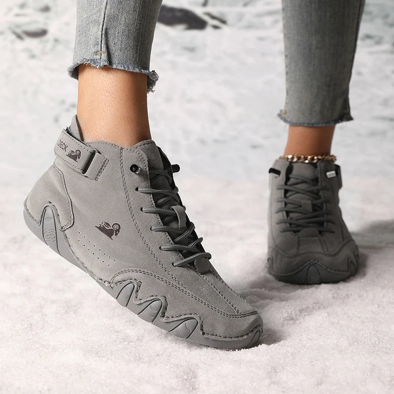 AZGB Women's Fur-Lined Ankle Boots | Warm Plush Snow Boots Women's Ankle Boots Axl