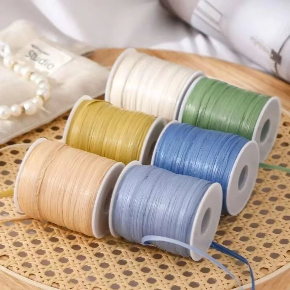 Natural Raffia Crochet Yarn 120M – Knitting Bags & Hats Crochet Yarn Axl